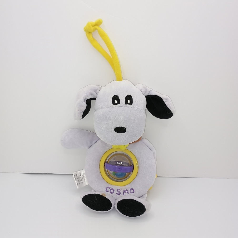 10" 2000 PRESTIGE GEOFFREY Toys R Us Purple Cosmo Puppy Dog Crib Hanger 7